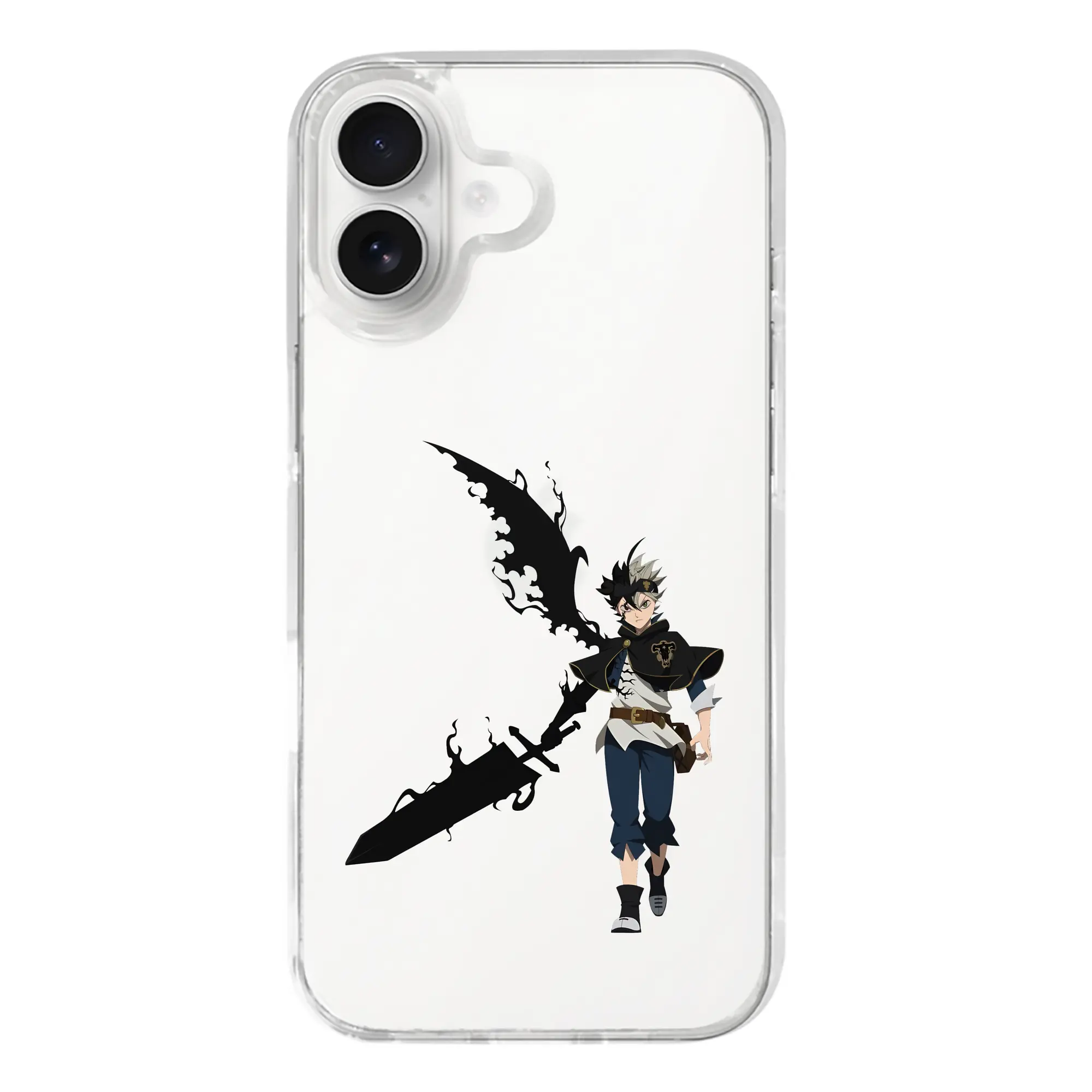 ブラッククローバー グッズ アスタ - iPhone 17シリーズ 透明スマホケース – 薄型・耐衝撃・精密フィット保護カバー